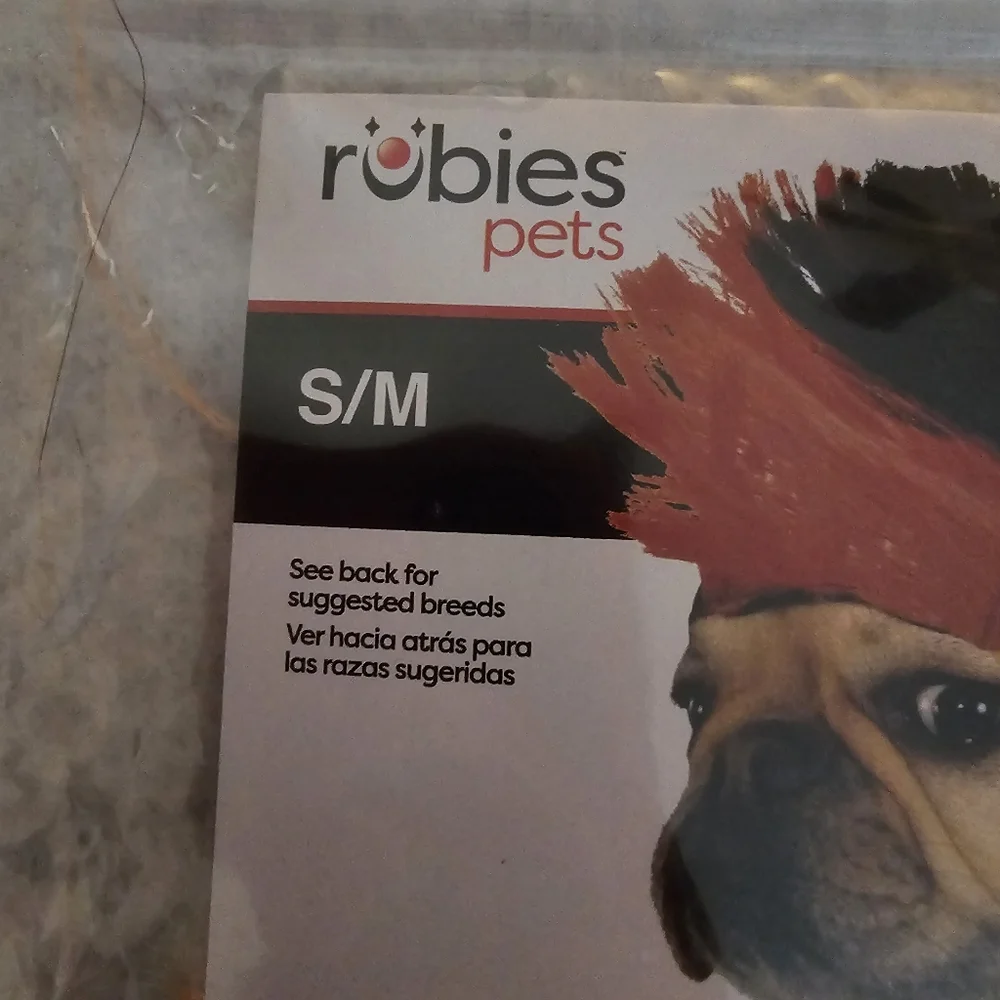 Rubie's Orange and Black Small Dog Mohawk Wig
